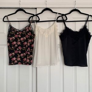 4-pack of satin cami tops